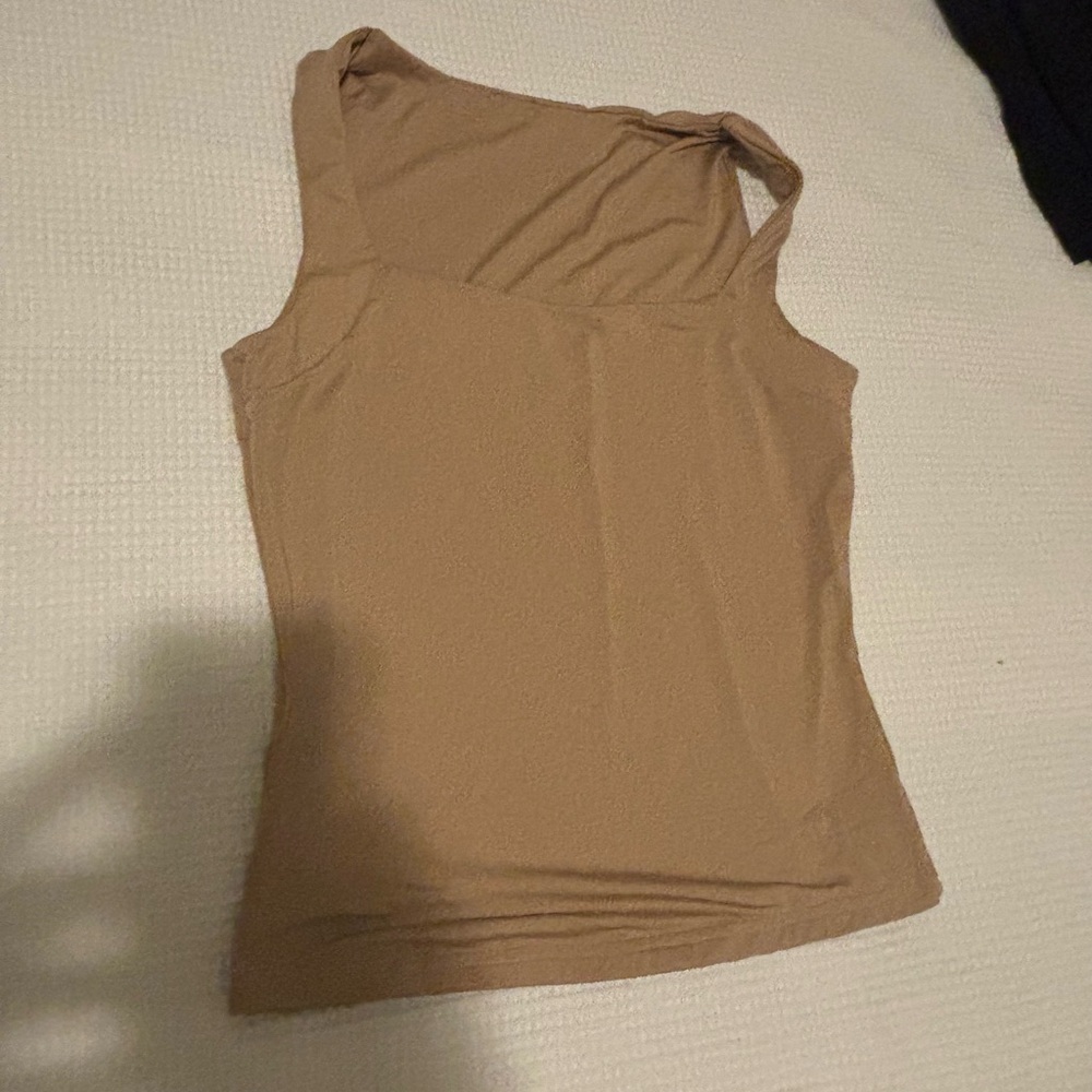 Tan Sleeveless Women's Top